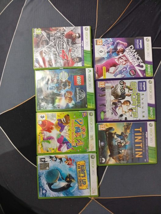 Xbox 360 + comandos+ Kinect+ jogos