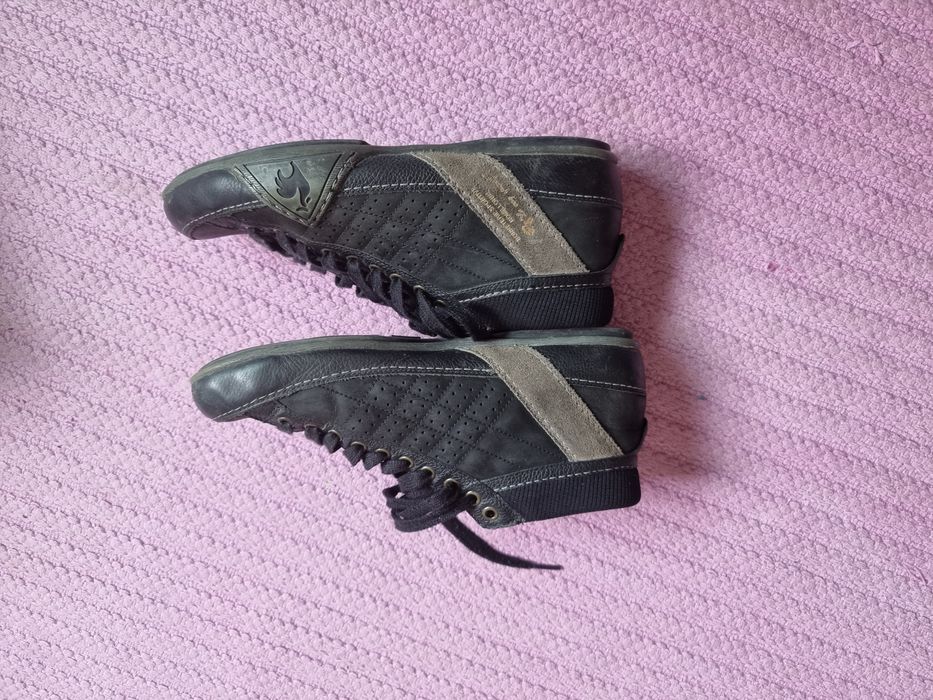 Ténis Sapatilhas Le Coq Sportif em pele preta