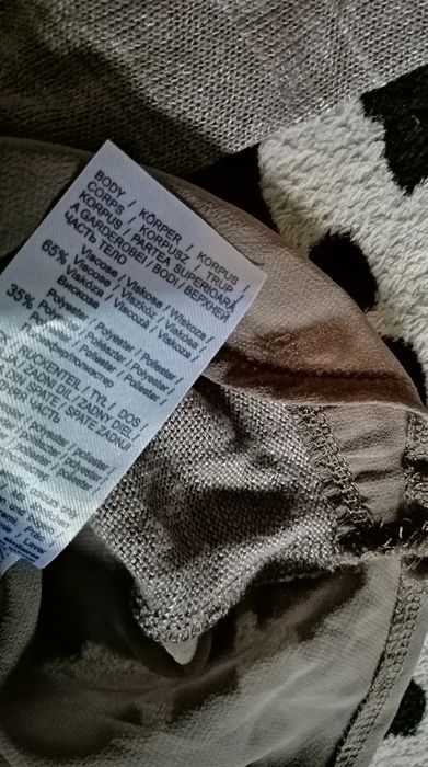 Bluzka z długim rękawem Orsay, Tył ze wstawką z innego materiału