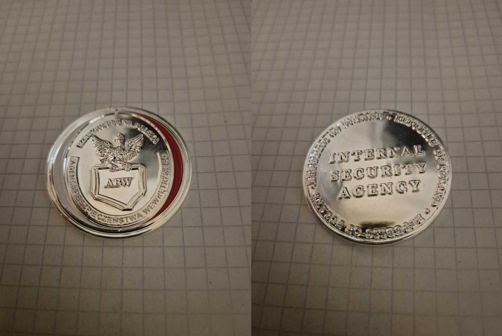 Challenge Coin Agencja Bezpieczeństwa Wewnętrznego (ABW) – Internal Security Agency