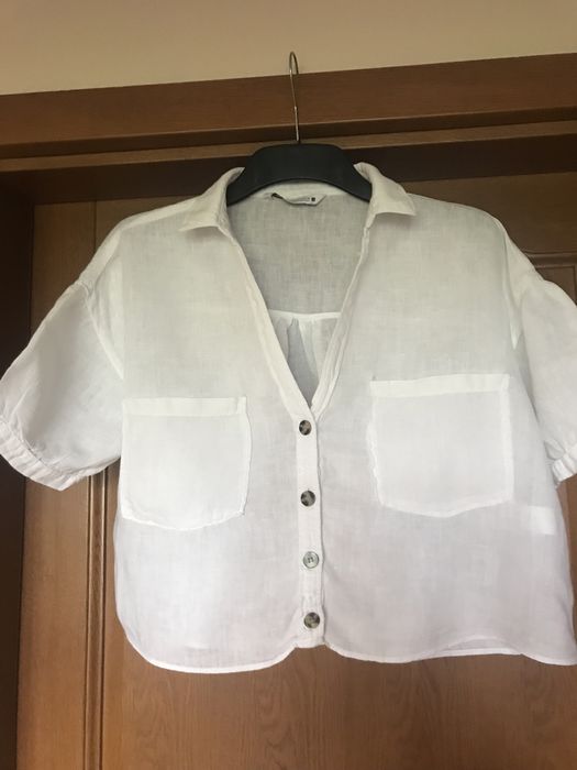 Koszula Zara 100% len S over size