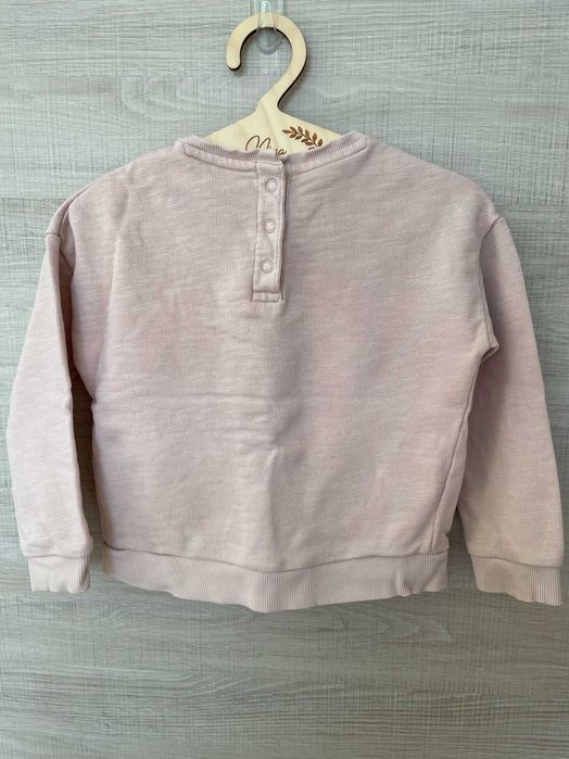 Bluza dziewczęca Marks & Spencer r.104, jasna, dresowa na wiosnę,print