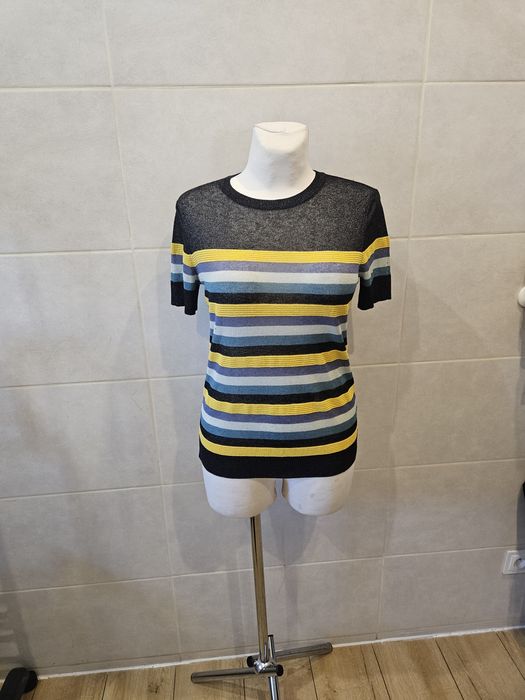 Paski s t shirt koszulka na krótki rękaw