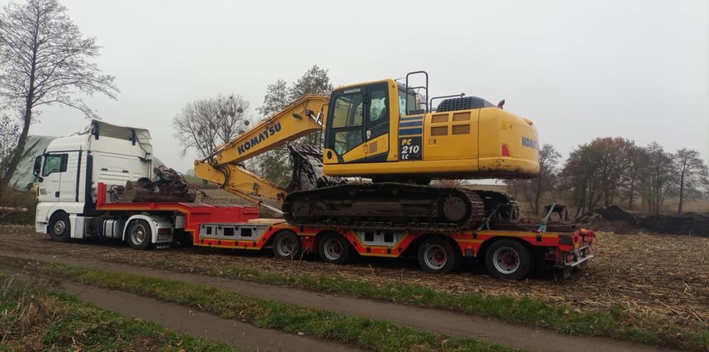 Transport Toruń laweta  niskopodwozie
