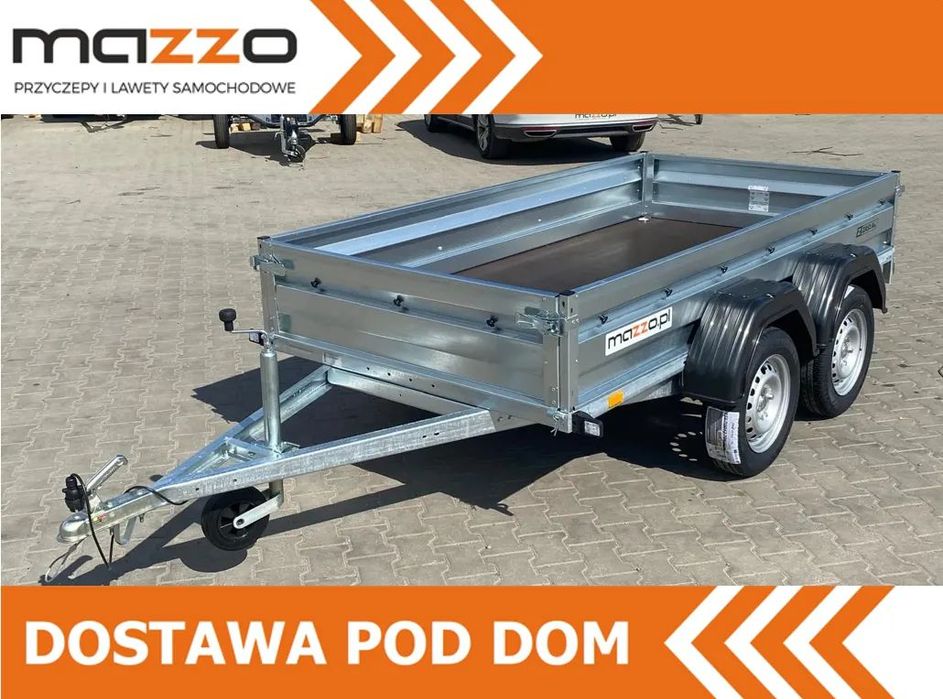 Zaslaw Dostawa Przyczepka 2-osiowa DMC750kg 265x132x35cm SOLIDNA I MOCNA! HIT!  DMC 750kg Przyczepka Zasław! mocna i solidna przyczepa!! dwuosiowa