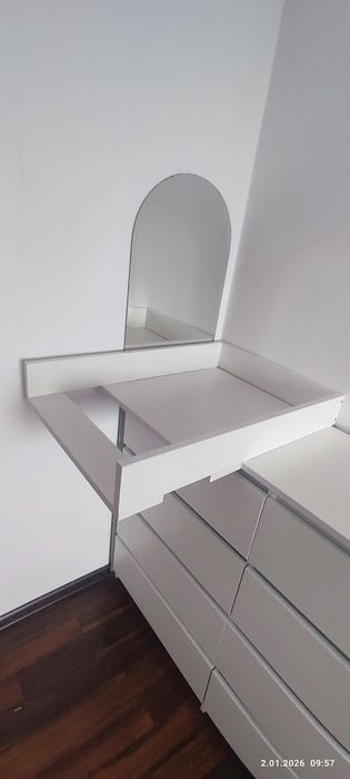 Przewijak biały 72x56 na  komodę + wkład przewijaka