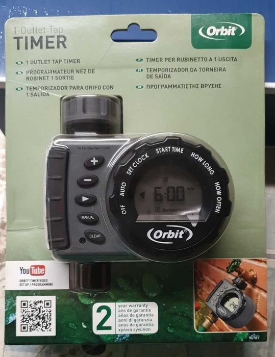 NOWY  programator nawadniania Orbit 1 Outlet Tap Timer