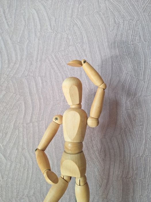 manekin drewniany, model, 30cm, do nauki rysowania