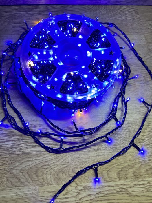 Світлодіодна нитка 50 м 500 лед IP65 чорний,білий провід ассортимент