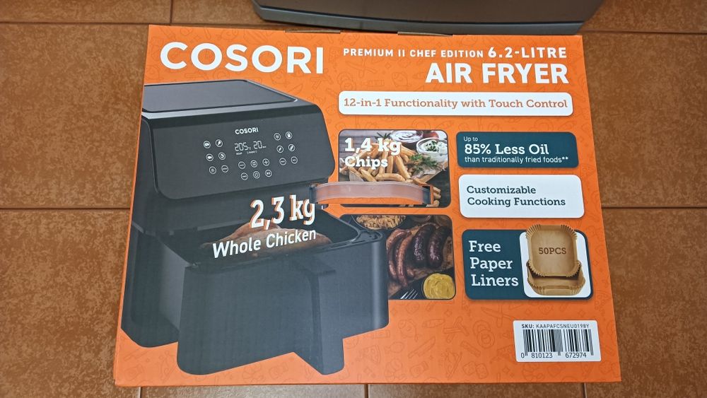 Air Fryer Cosori 6,2 L NOVA, NUNCA USADA