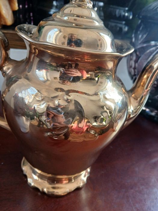 Fryderyka PRL duży dzbanek złocony