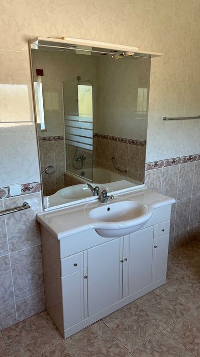 Móvel WC + Lavatório + Espelho