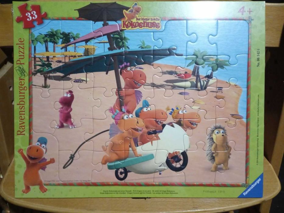 Пазл «Маленький дракончик кокос» Великий формат. НОВИЙ. Чехія.