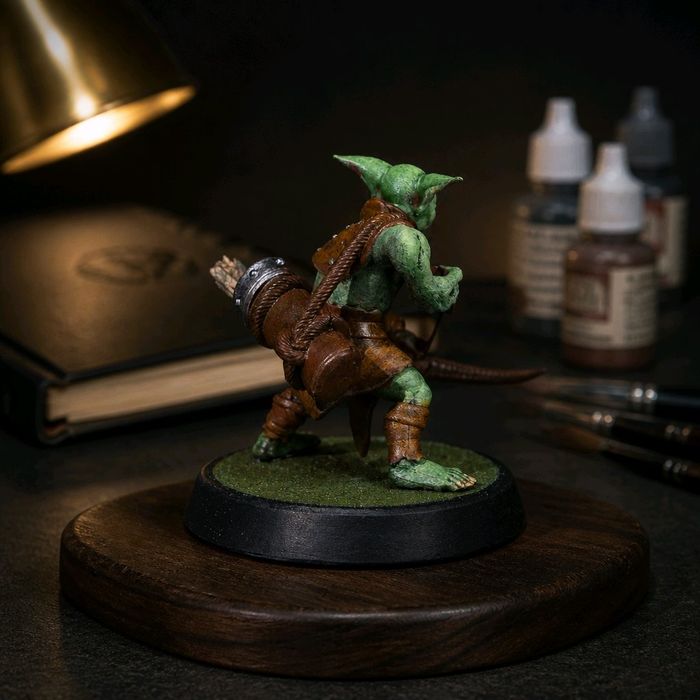 Skitz Gobliński Łucznik figurka 32mm 14K zgodna z DnD RPG Pathfinder