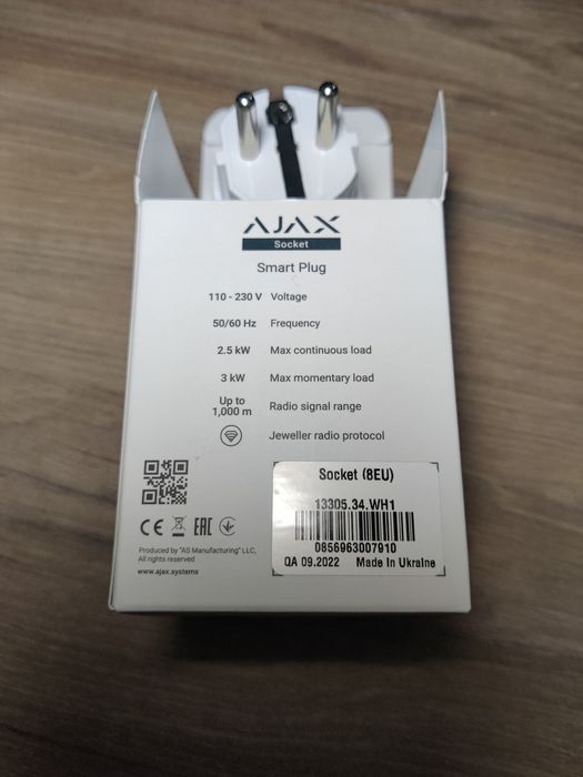 Ajax Socket радіокерована розумна розетка