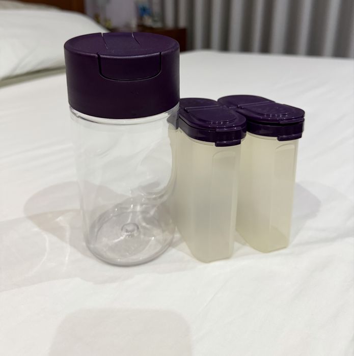 3 recipientes Tupperware