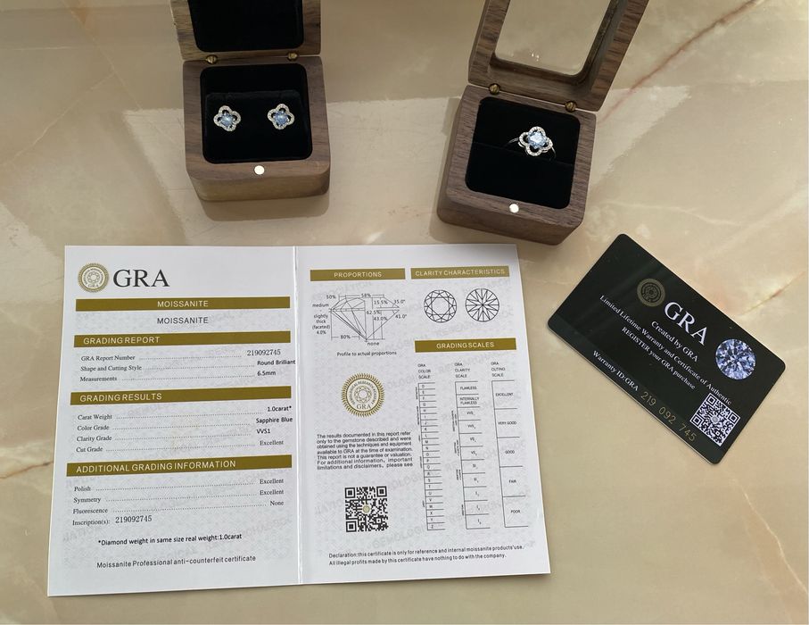 Муасаніт конкурент діамантів пусети конюшина муассанит клевер