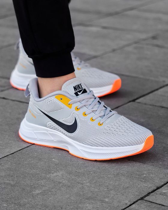 Кросівки Кроссовки Nike air zoom Grey Yellow White Серый Жёлтый Белый Сірий Жовтий Білий Кросовки демісезон