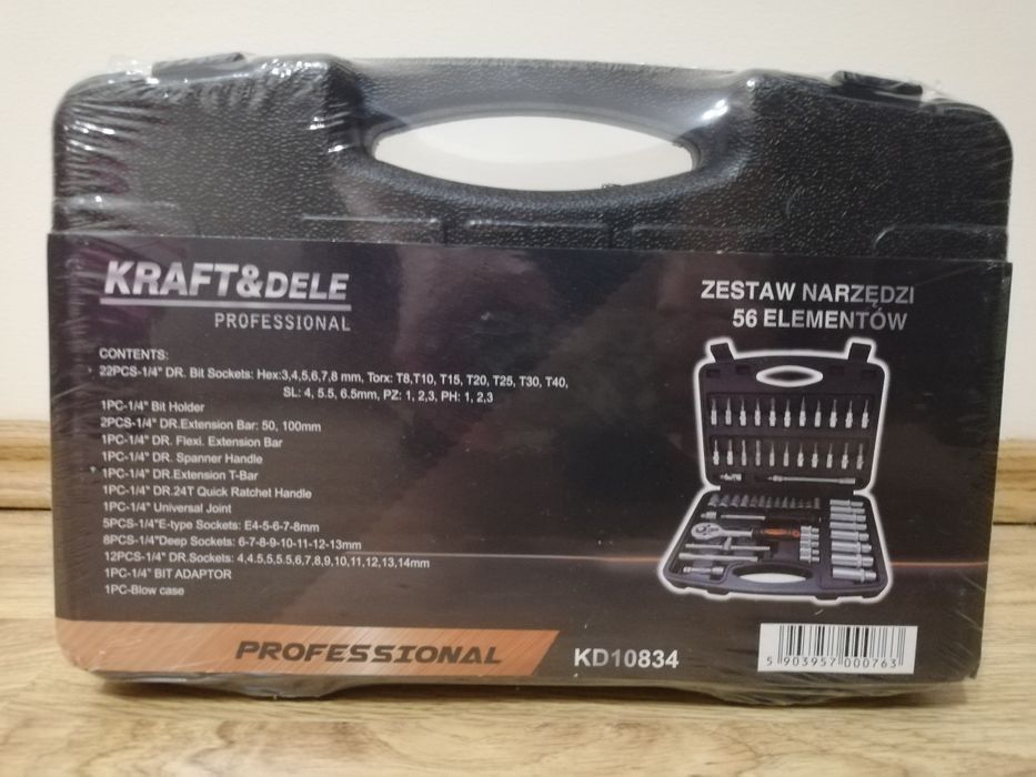 Zestaw narzędzi 56 elementów KRAFT&DELE Professional NOWY