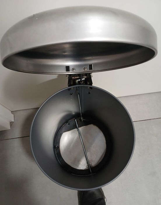 Contentor Ikea Mjösa 12L c/ pedal, inox-antracite, na caixa de origem