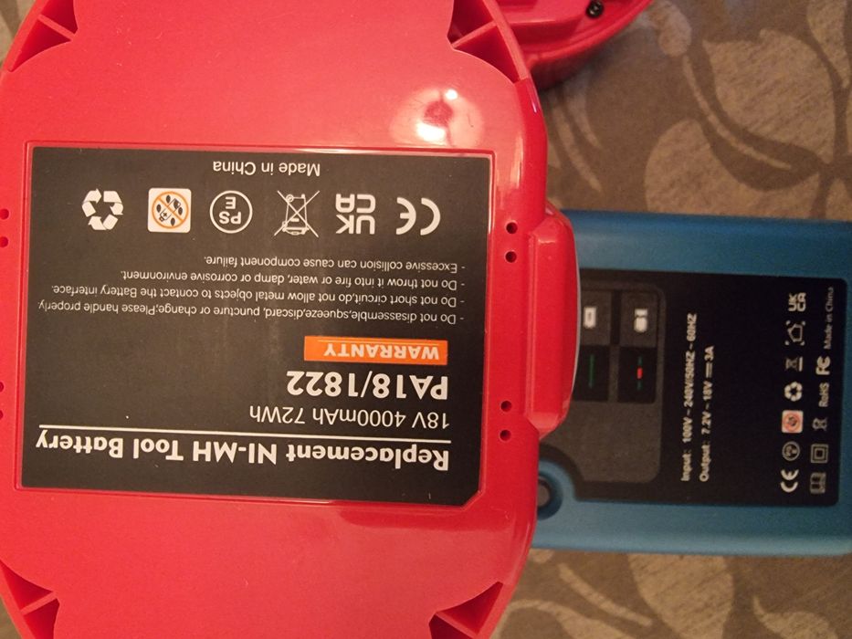 Carregador de Baterias 7.2V a 18V