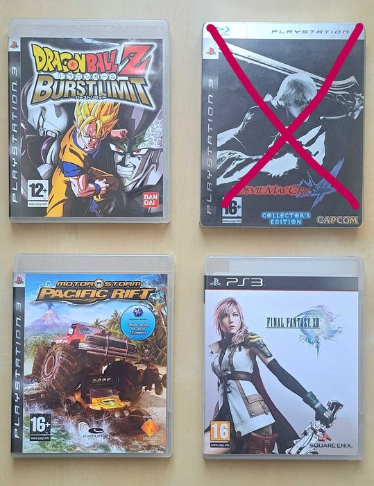 Pack 3 Jogos PS3: Dragon Ball Burst Limit + FFXIII + Motorstorm