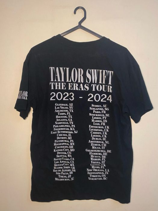 Taylor Swift Black T-shirt - The Eras Tour Merch