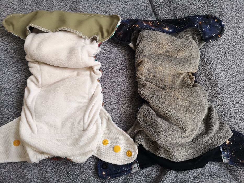 Pieluszki wielorazowe aio sówki galaktyka kosmos hand made