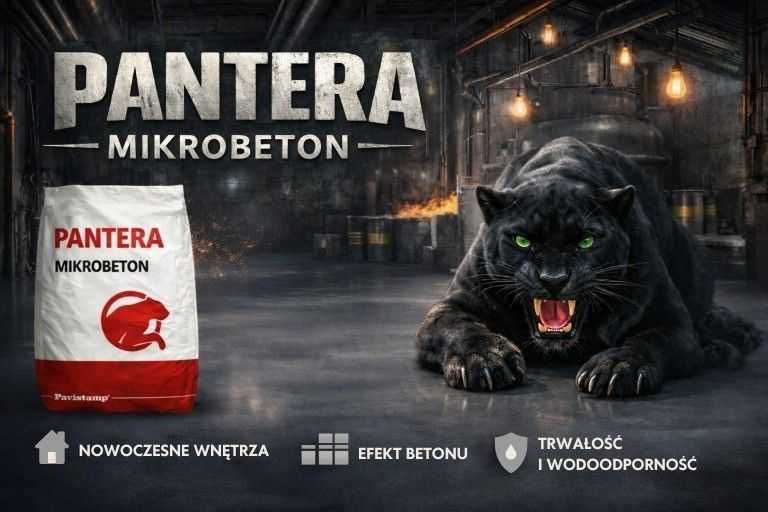 Posadzki mikrobeton PANTERA | bez fug | ultra twarde | od 65 zł/m²