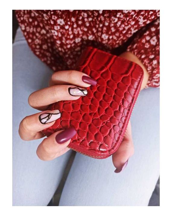 PREZENT Czerwony skórzany portfel damski lakierowany NA ZIMĘ