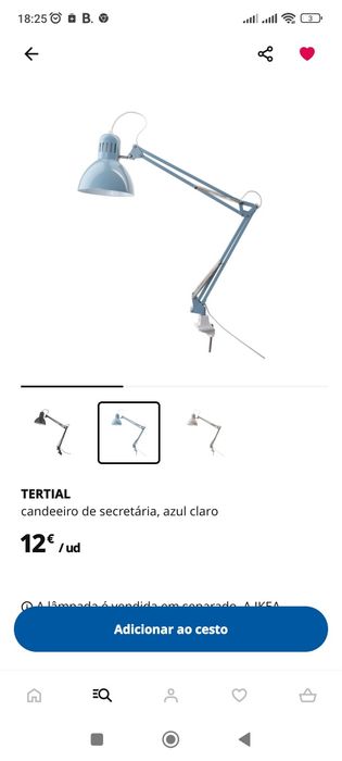 Candeeiro de secretaria