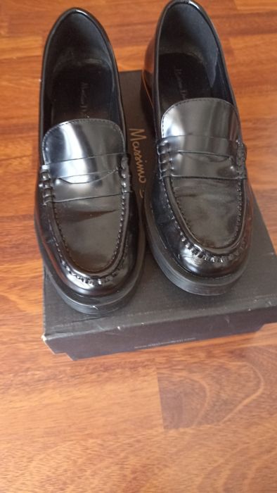 Mocassins pretos Massimo Dutti 38