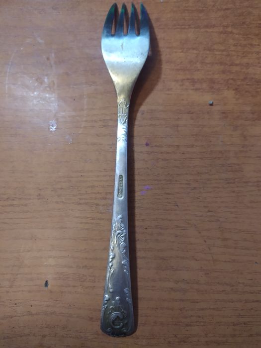 виделка із срібла,мельхіора