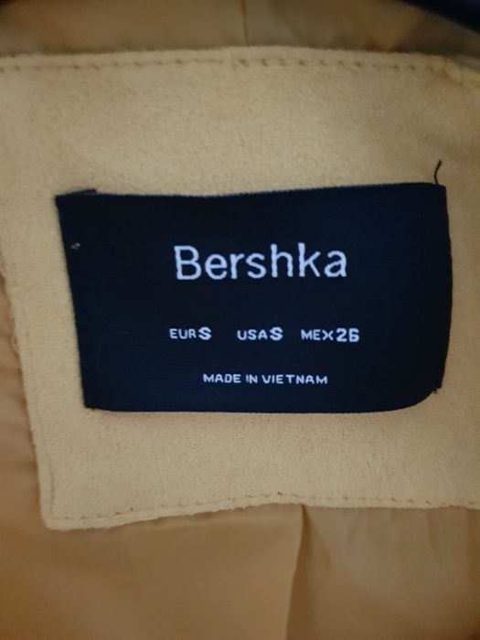 Kurtka ramoneska zamszowa bershka rozm.s