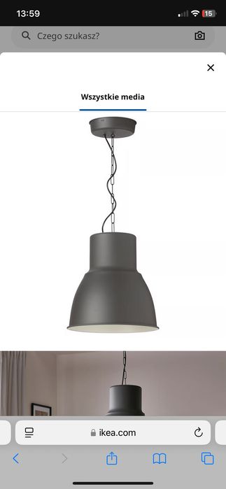 Lampa Ikea Hektar 38 cm - 2 sztuki