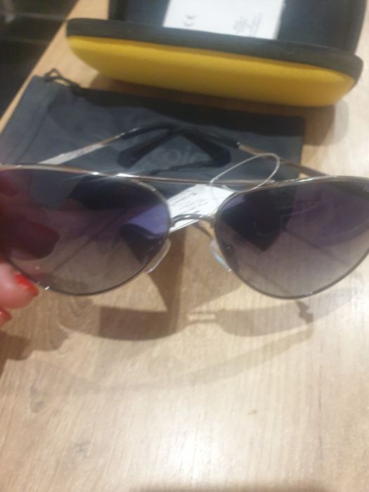 okulary metal srebrne męskie Nowe przeciwsłoneczne Polaroid PLD6012/N