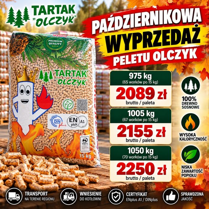 Pellet Olczyk tenczynek 32.14zł worek