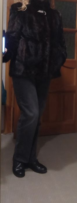 Напівшубок автоледі з норки Saga Furs, полушубок  автоледи, норковый