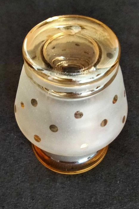 Jarra / caspot antiga em Vidro Casca de Cebola