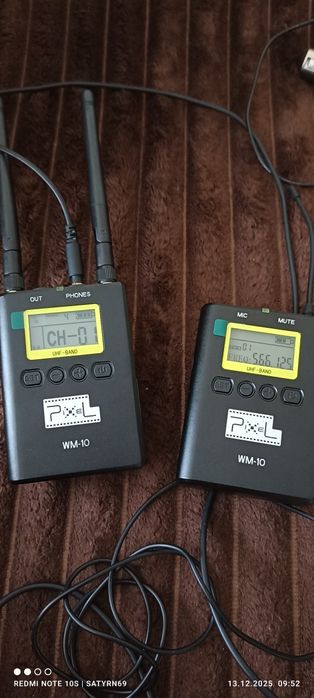 Радіосистема Pixel WM-10(ресівер,2 трансмиттера)