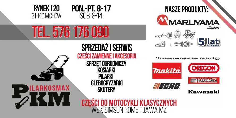 Kosiarka 51cm z napędem 196cc Skrętne koła kosz 6.5km
