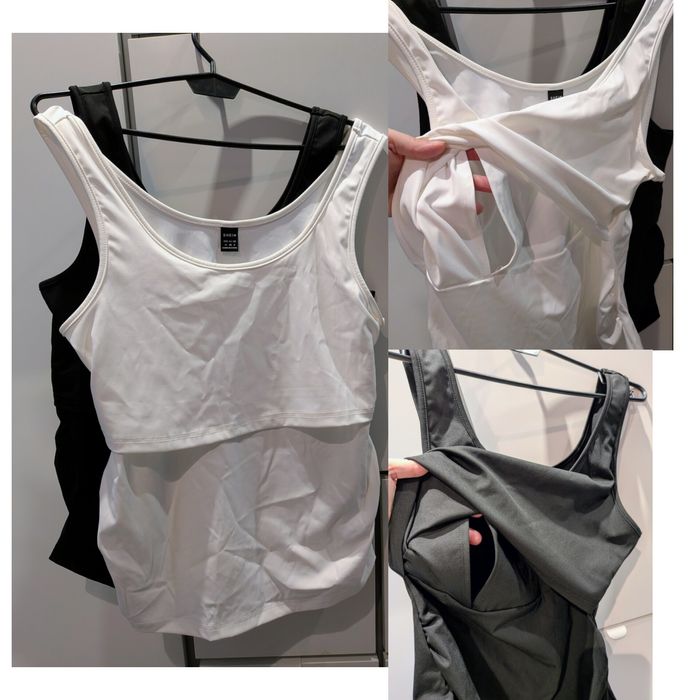 Nowe 2 bluzki koszulki do karmienia piersią r.M