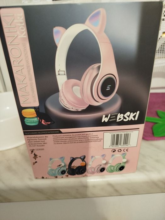 Słuchawki bezprzewodowe bluetooth kolor czarne