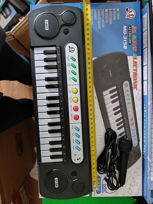 Дитяче піаніно пианино синтезатор USB юсб зарядка мікрофон микрофон