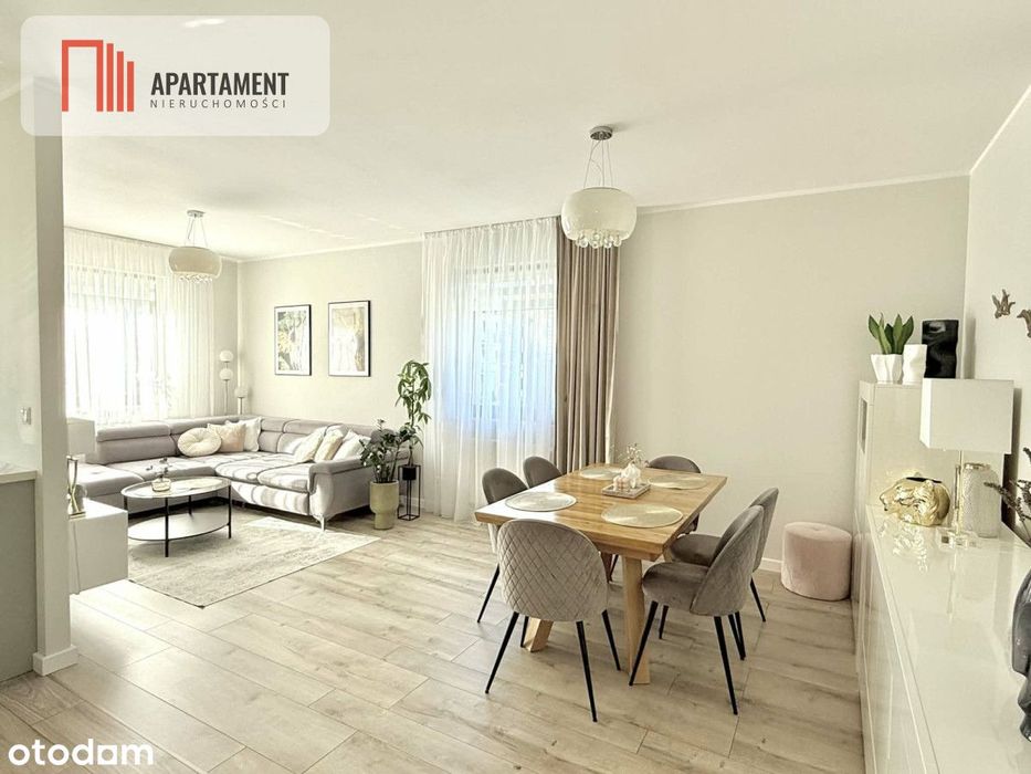 Nowoczesny apartament z dwoma balkonami oraz windą