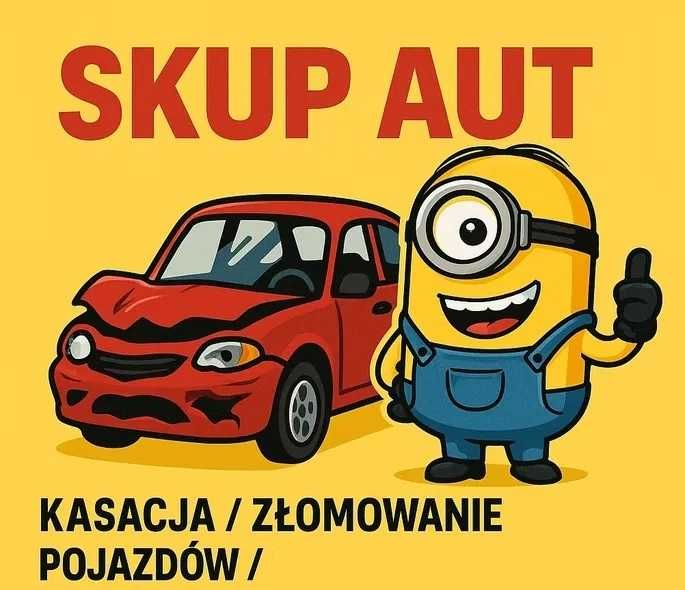 Kasacja pojazdów Złomowanie skup Aut  dojazd Gratis każdy stan