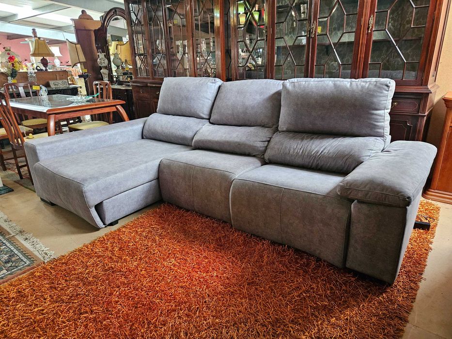 Grande sofá chaise long electrico - óptimo estado e qualidade