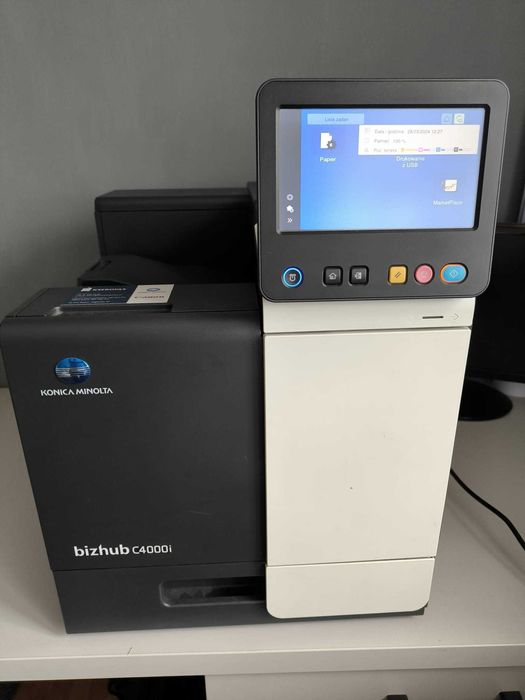 Drukarka laserowa konica monolta bizhub c4000i przebieg 90k