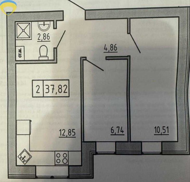 Продам 2-комнатную квартиру в ЖК Кекс