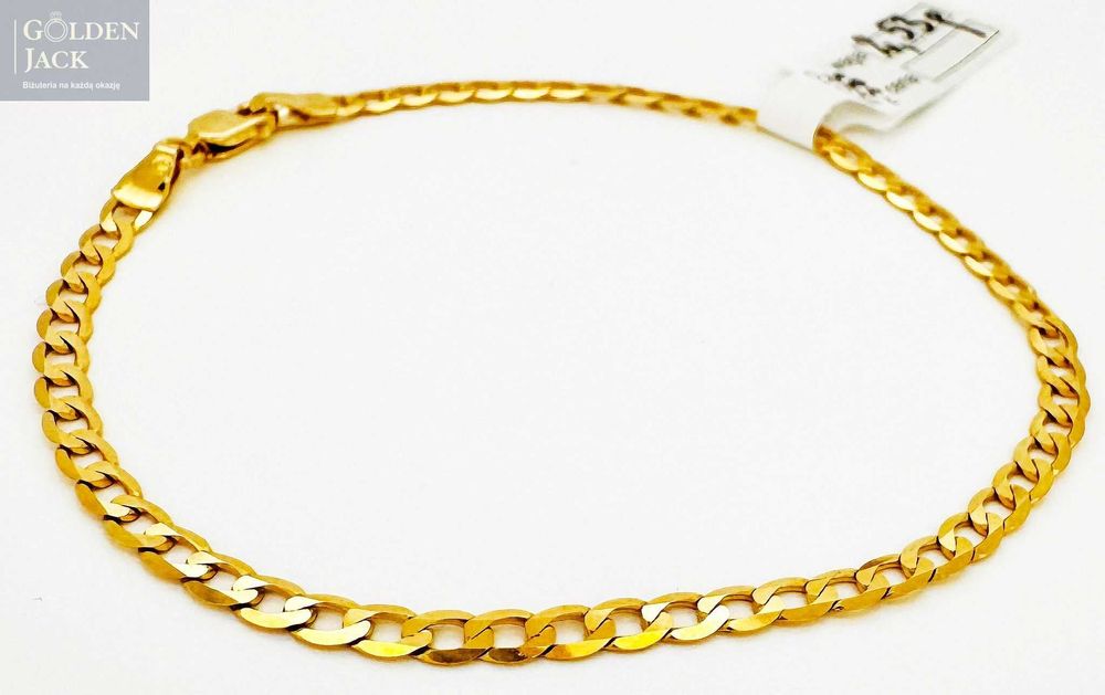 Złota bransoletka Pancerka złoto pr. 585 waga 2,53 g długość 19 cm